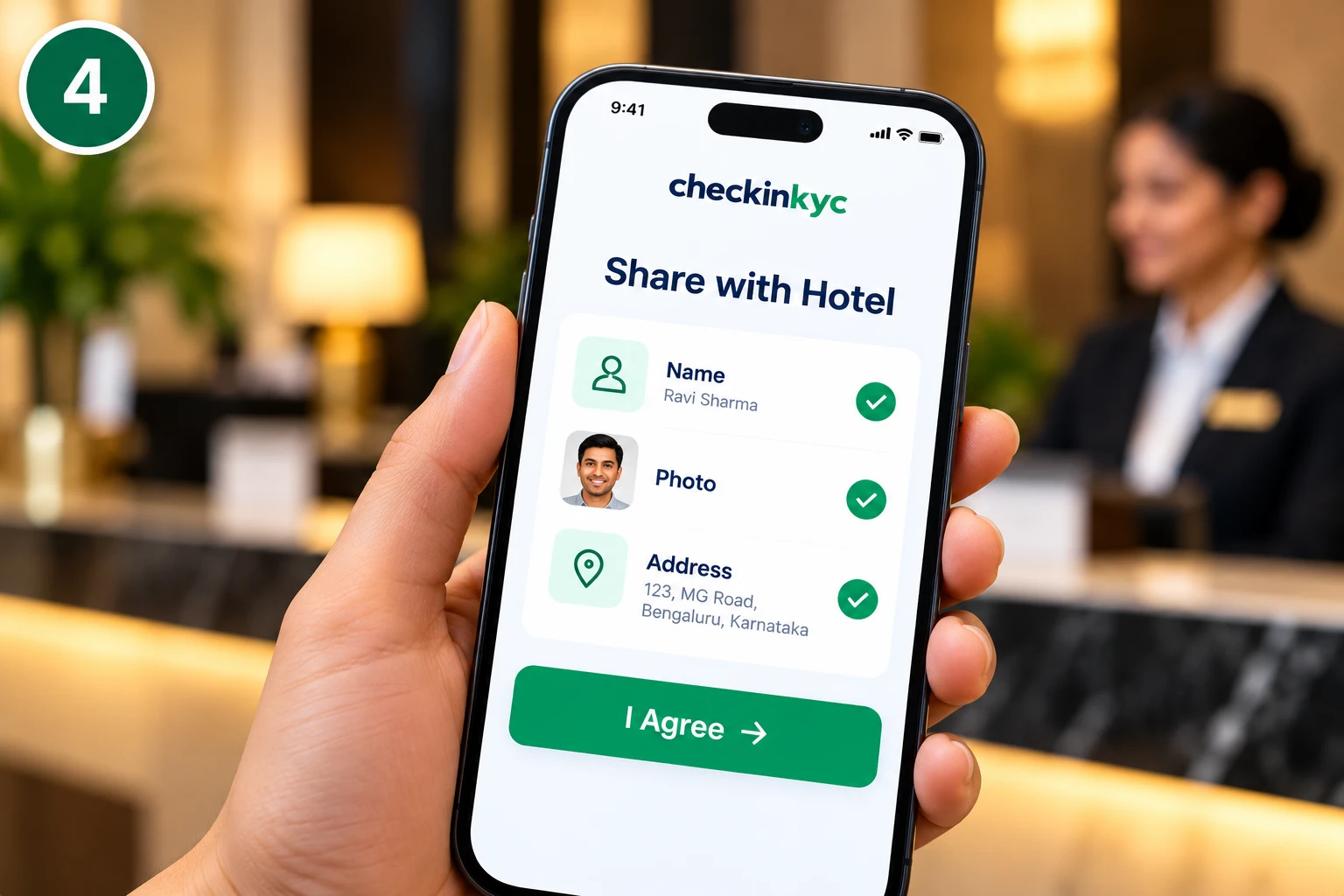 Guest reviews and shares details with the hotel